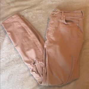 Free People Ripped Knee Jeans